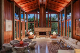 Living Room, Del Dios Ranch Estate in California