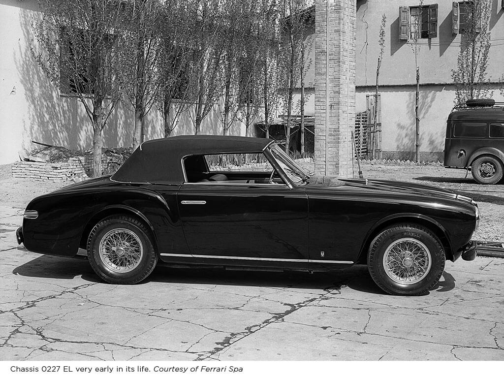 Old Photo 1952 Ferrari 212 Inter Cabriolet by Vignale