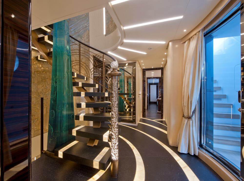 Scorpion Luxury Yacht, Staircase