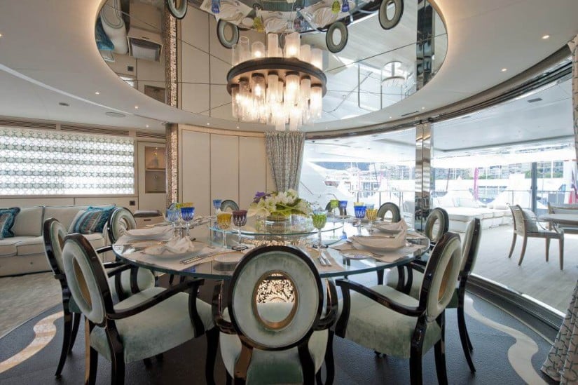 Scorpion Stunning Superyacht by Sanlorenzo, Dining Area