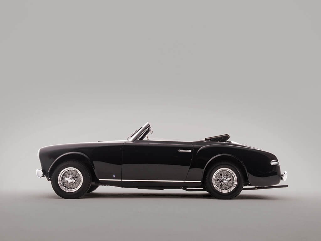 Side View, Rare 1952 Ferrari 212 Inter Cabriolet by Vignale