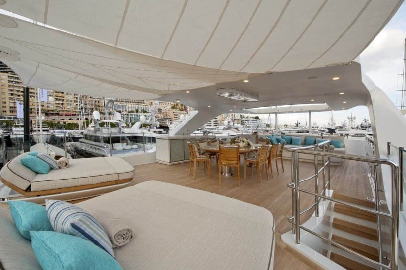Sun Deck, Scorpion Superyacht by Sanlorenzo
