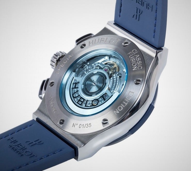 The Watch Gallery X Hublot Special Edition Classic Fusion Chronograph Watch back