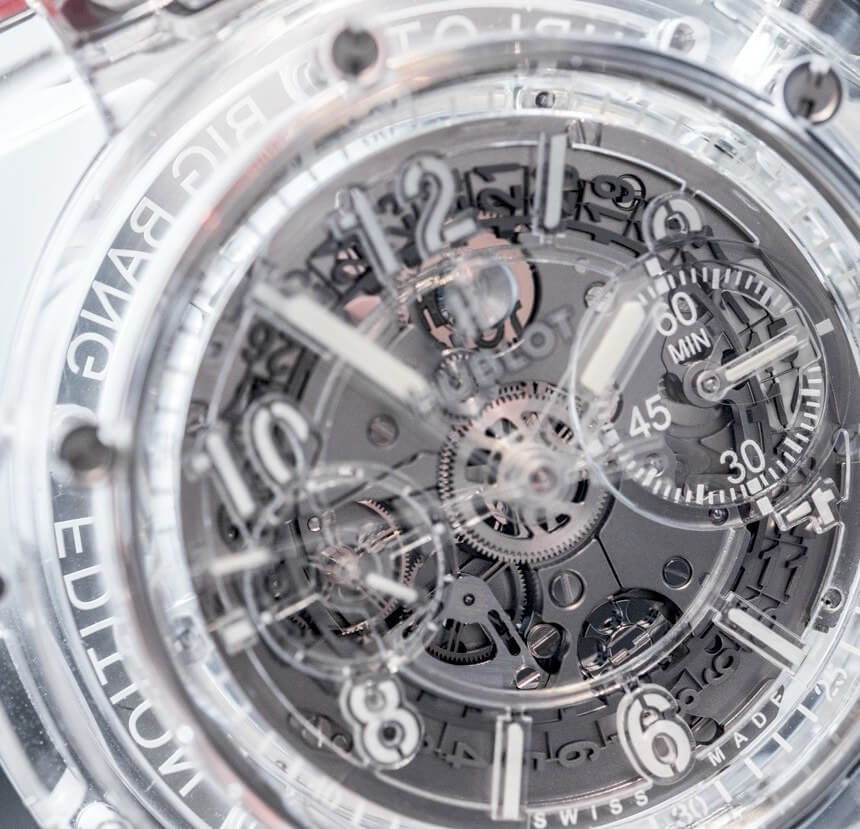 Transparent Hublot Big Bang Unico Sapphire, Dial