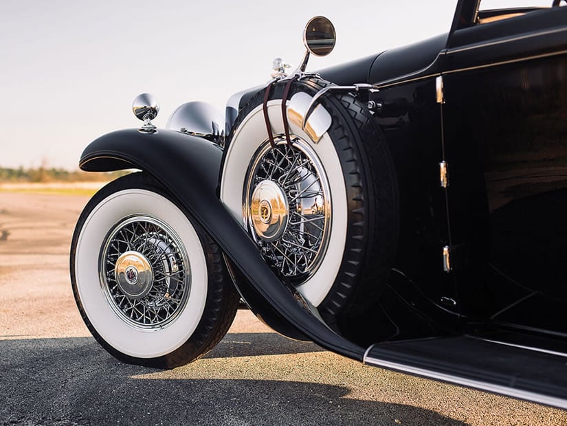 Tyre, 1931 Stutz DV-32 Convertible Victoria by Rollston