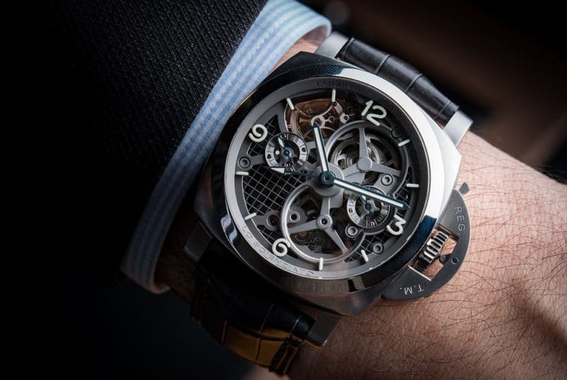 Panerai Lo Scienziato Luminor 1950 Tourbillon GMT Titanio