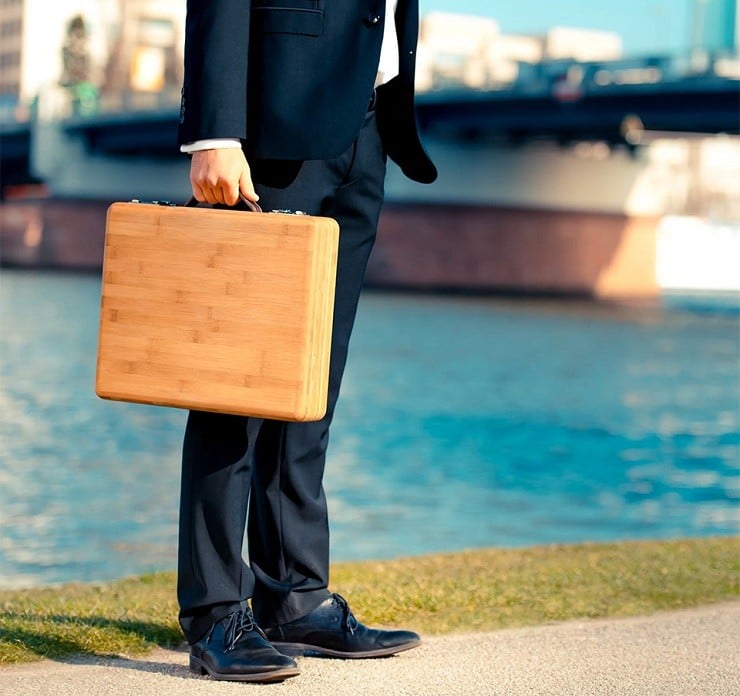The Companion Bamboo Briefcase 3