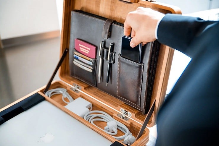The Companion Bamboo Briefcase 5