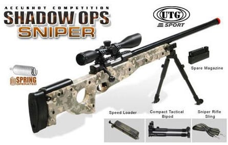 UTG L96 Softair Sniper Rifle Package Contents