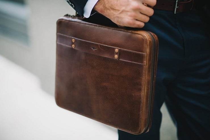 satchel and page briefcase