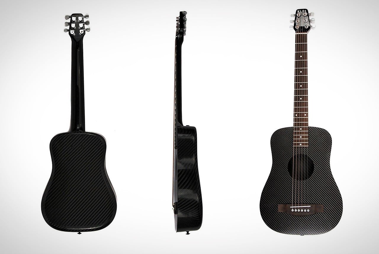 KLOS Carbon Fiber Travel Acoustic Guitar Men's Gear