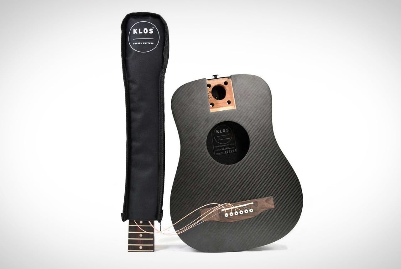 KLOS Carbon Fiber Travel Acoustic Guitar Men's Gear
