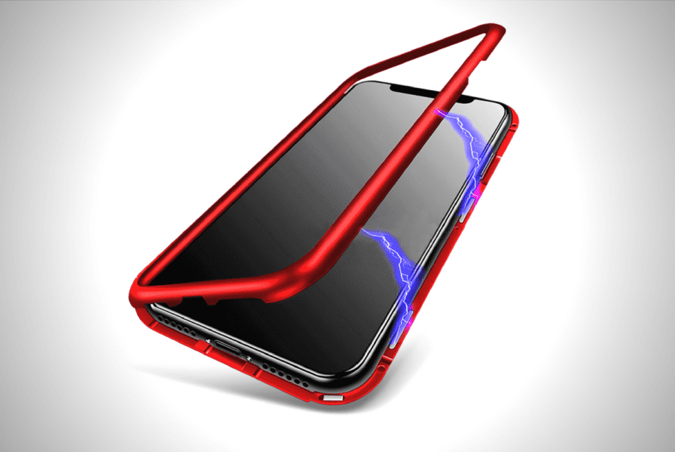 Magnetic 360 Glass Back Case for iPhone