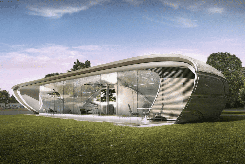 The Curve Appeal Freeform 3D Printed House