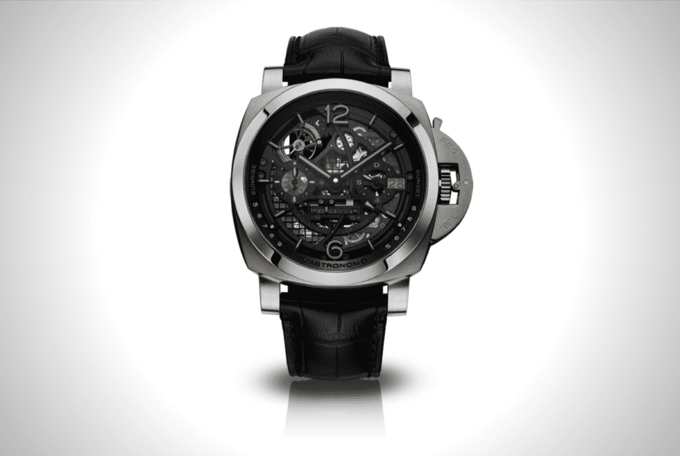 Panerai L?Astronomo Luminor 1950 Tourbillon Moon Phases Equation of Time GMT Watch