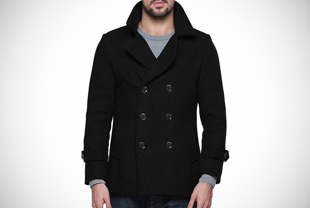 mens lightweight peacoat