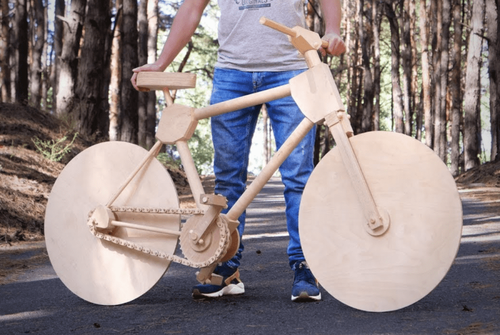 all wood bike