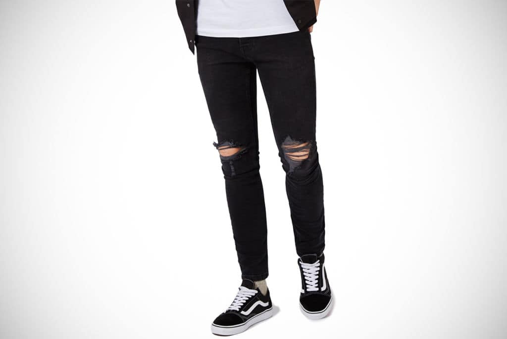topman black ripped jeans