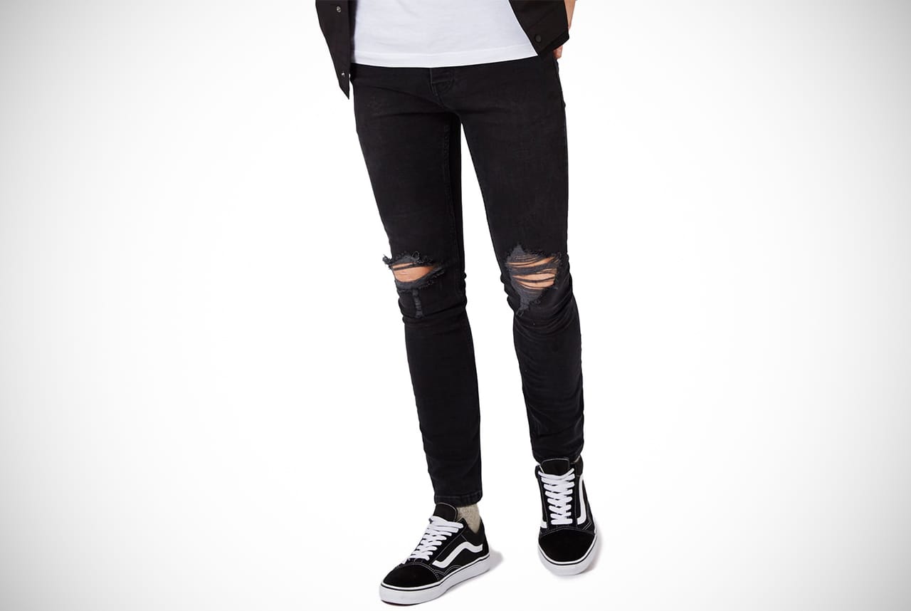 topman black ripped jeans