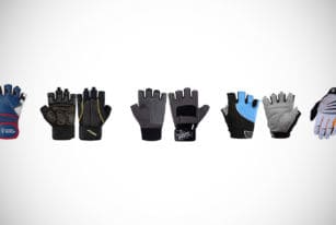 Weightlifting gym gloves
