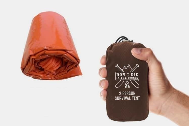 Don’t Die In The Woods Survival Tent Men's Gear