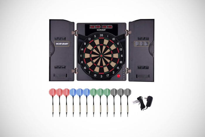 Win.Max Electronic Soft-Tip Dartboard Set with Cabinet