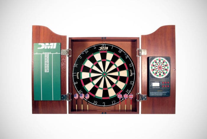 DMI Sports Deluxe Dartboard Cabinet Set