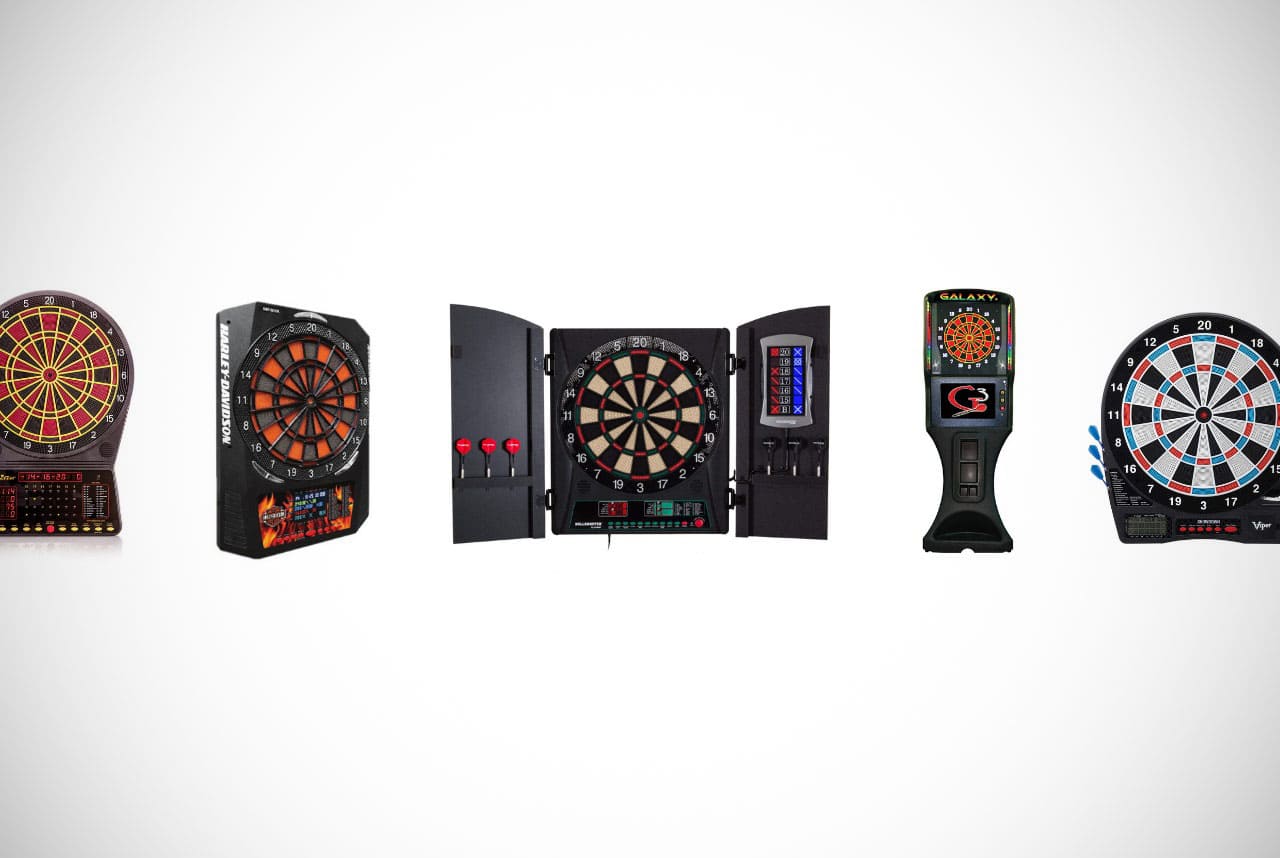 LCD Display Electronic Dart Board Set with 6 Soft Tip Darts Autoscoring 15in US