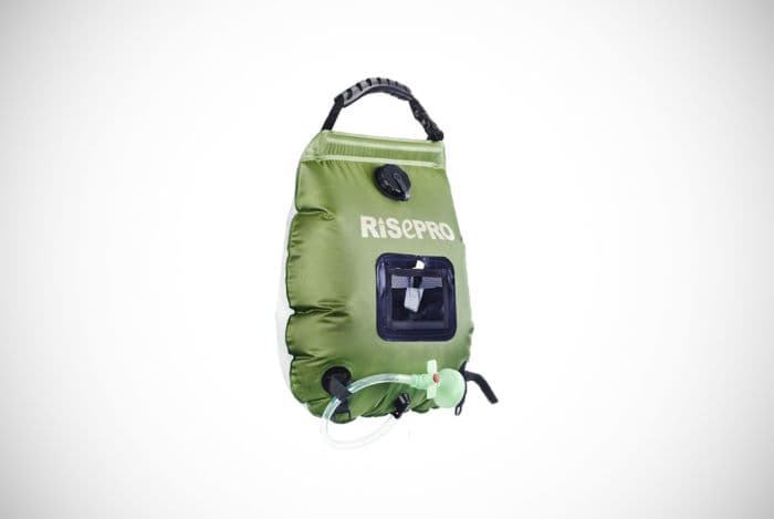Risepro 5-Gallon Solar Shower Bag with Switchable Showerhead