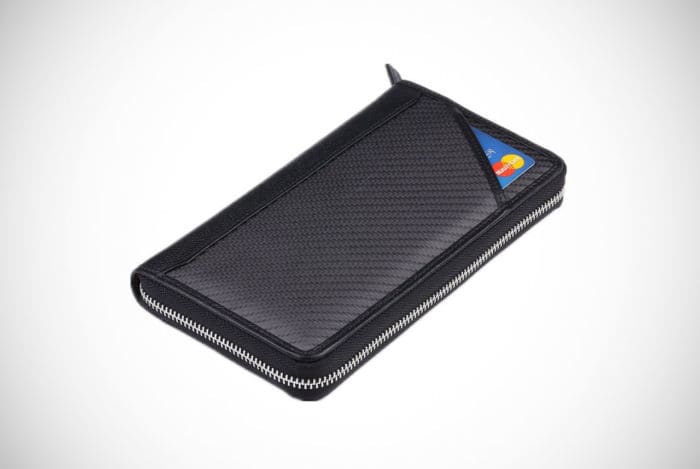 StarimCarbon Men’s Zipper Wallet