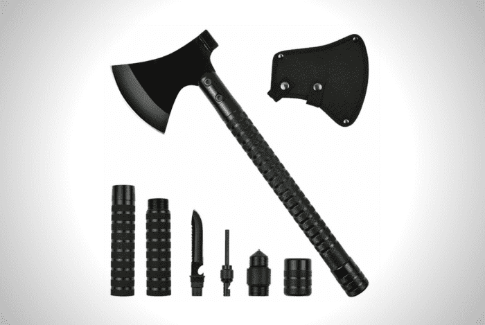 Yeacool Camping Axe Multi-Tool Kit Survival Emergency Gear