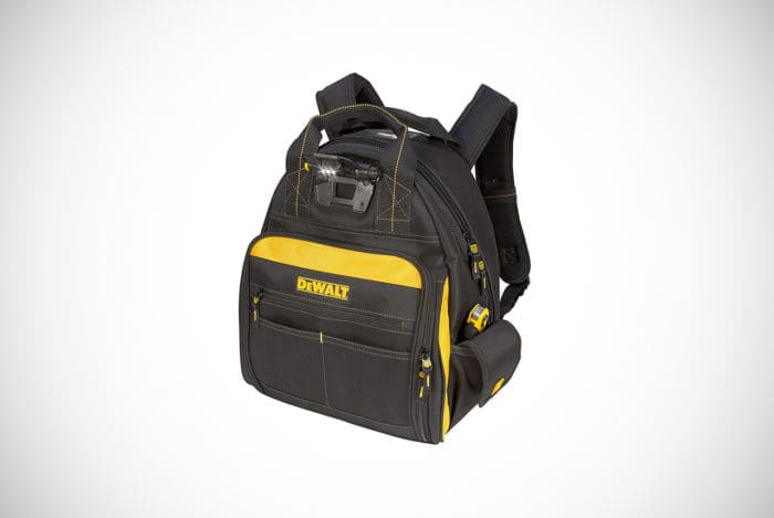 DeWalt Lighted 57-Pocket Backpack Tool Bag