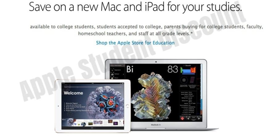 student discounts for mac