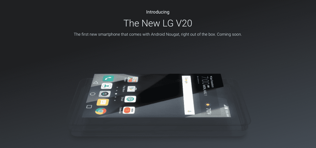 android nougat lg v20