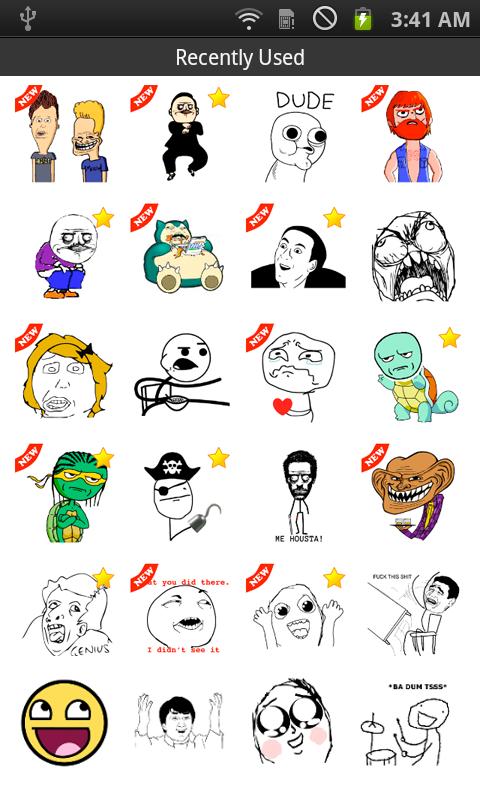 SMS Rage Faces