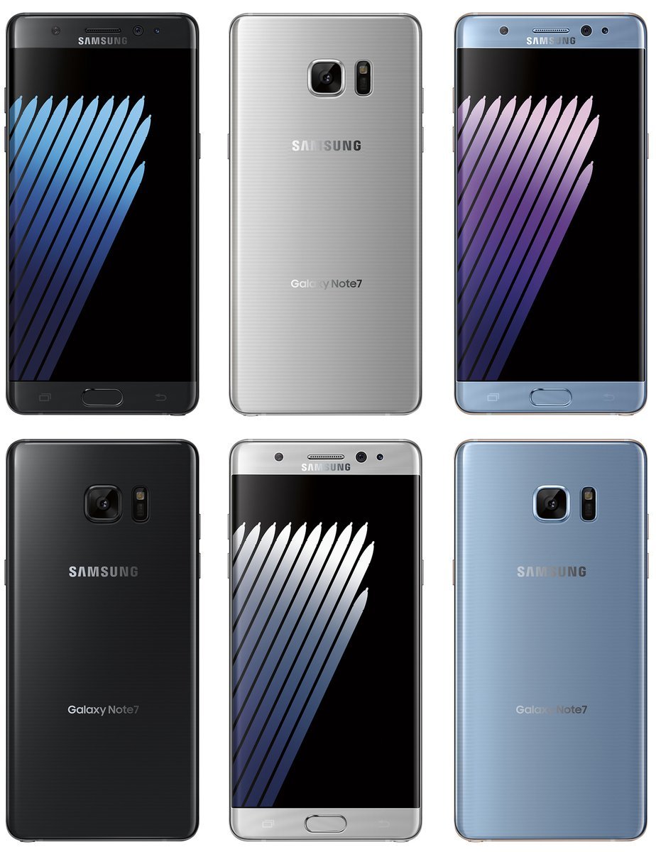 galaxy note 7 render