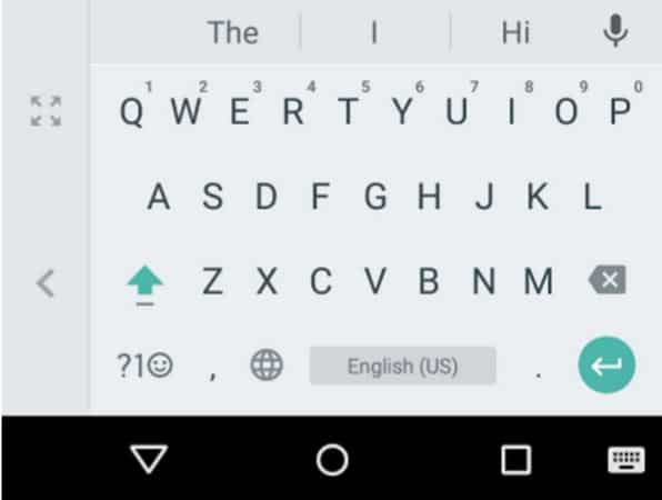 google keyboard one hand