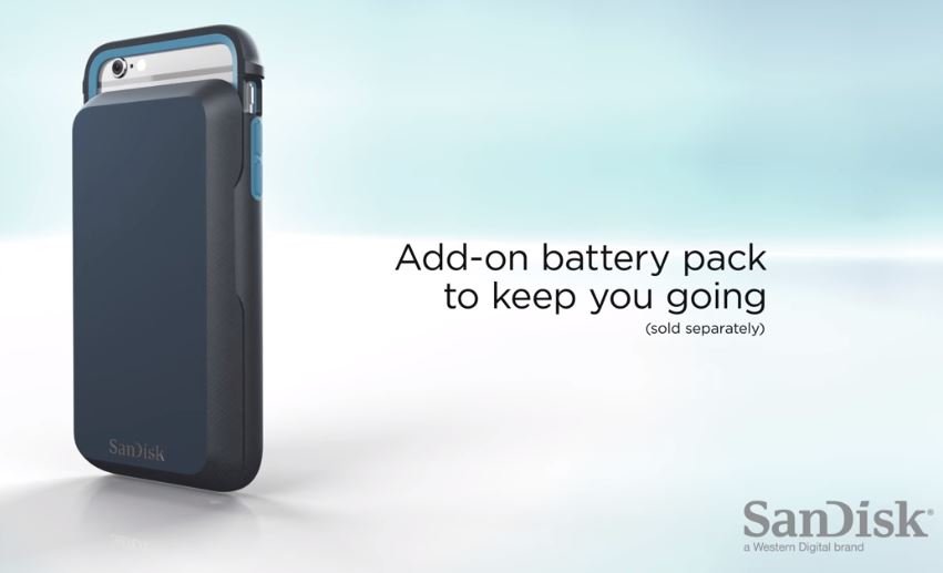 iXpand Memory Case battery pack