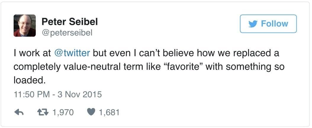 ICYMI: Twitter Replaces 'Favorites' Icon With 'Like' Icon And Users Are Not Happy