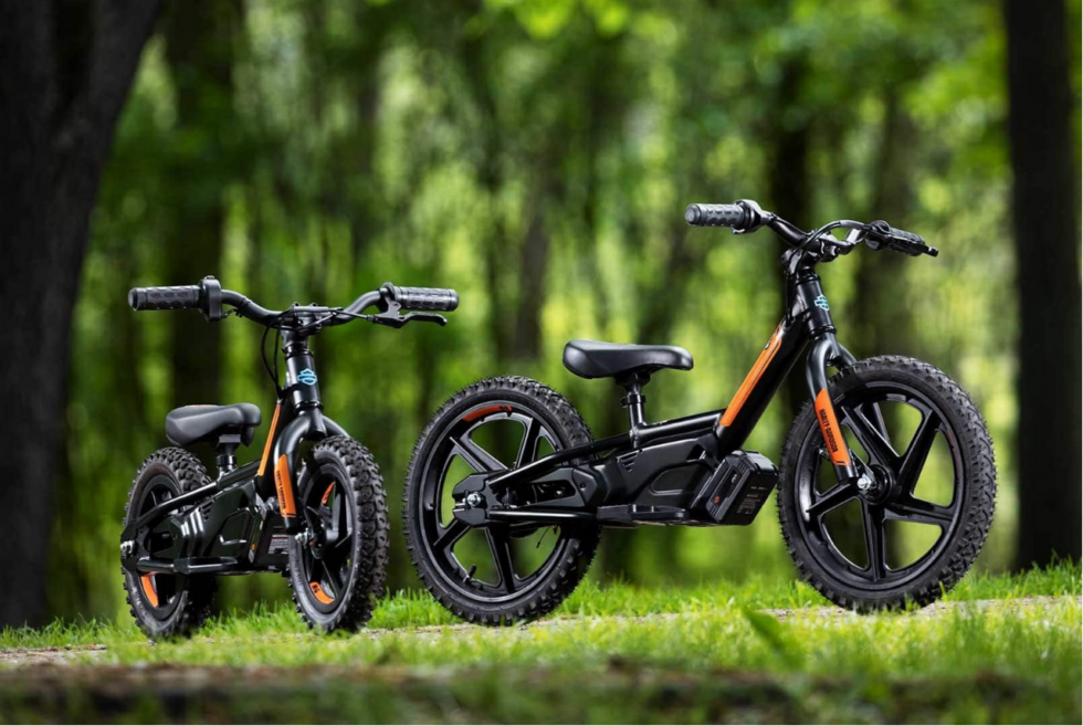 Learning How To Ride On A Harley-Davidson Electric Balance Bike
