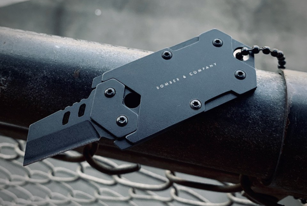 The B-2 Dog Tag Knife Is Made Of 440C Black Stainless Steel