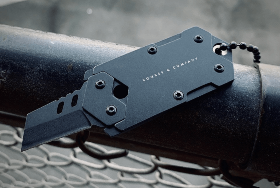 The B2 Dog Tag Knife Is Made Of 440C Black Stainless Steel