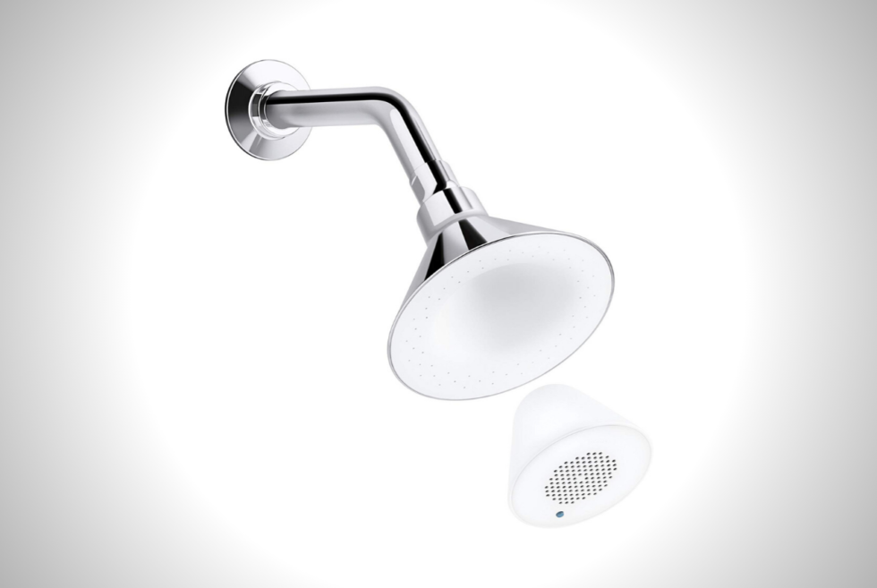 KOHLER Moxie Showerhead + Smart Speaker Is You All-In-One Bathroom GAdget