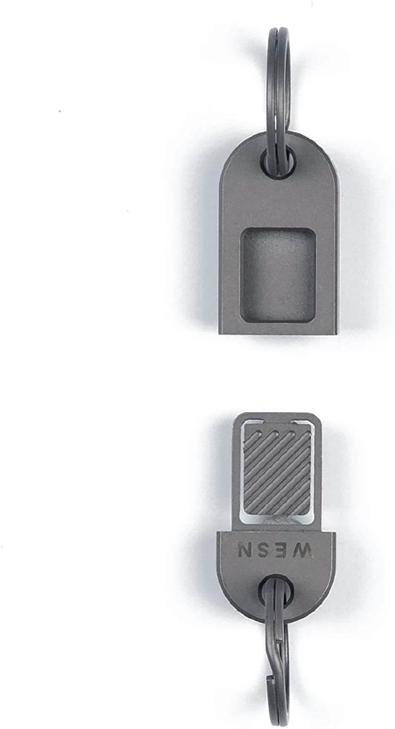 WESN Ti QR Keychain