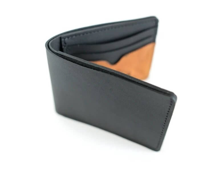 Pillbox Billfold-Vintage Ball Glove Leather Wallet