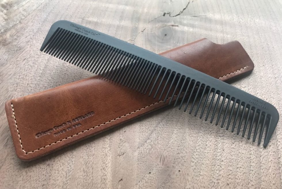 Chicago Comb Co. Model No. 6 Carbon Fiber Comb