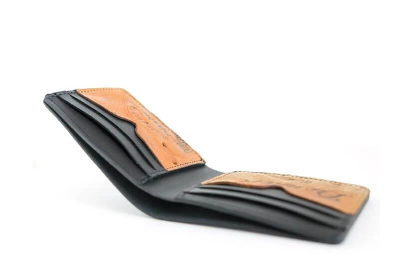 Pillbox Billfold-Vintage Ball Glove Leather Wallet