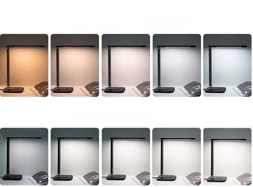 TaoTronics LED Desk Lamp with Qi-Enabled Wireless Charger