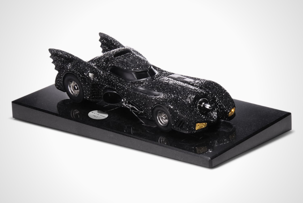 Swarovski just crafted a Limited Edition Batmobile scale model