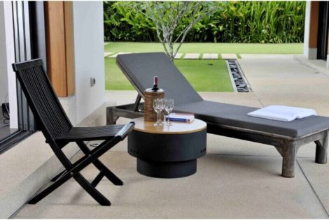 Ebern Designs Lunar Steel Wood Burning Fire Pit Table
